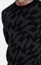 SikSilk Men's X Messi Chunky Knit Monogram Sweater